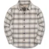 Hope & Henry Boys' Organic Flannel Shirt, Kids In Gray