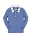 Hope & Henry Boys' Organic Rugby Shirt, Kids In Blue