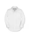 Hope & Henry Boys' Organic Poplin Button Down Shirt - Baby In White