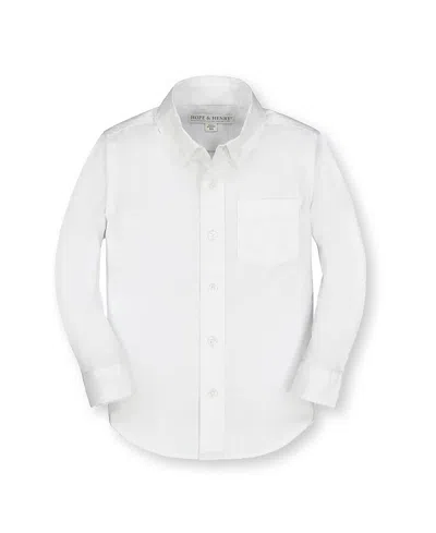 HOPE & HENRY BOYS' ORGANIC POPLIN BUTTON DOWN SHIRT - LITTLE KID, BIG KID
