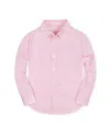 Hope & Henry Boys' Organic Stretch Poplin Shirt, Kids In Pink