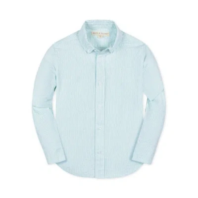 Hope & Henry Boys' Organic Seersucker Shirt, Kids In Mint Seersucker