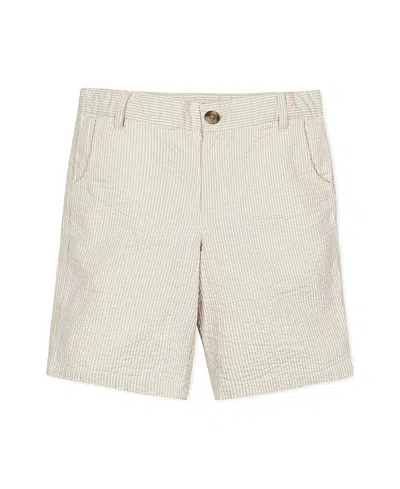 Hope & Henry Boys' Organic Seersucker Short - Little Kid, Big Kid In Brown