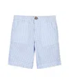 Hope & Henry Boys' Organic Seersucker Short - Little Kid, Big Kid In Blue