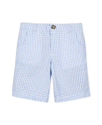 Hope & Henry Boys' Organic Seersucker Short - Little Kid, Big Kid In Blue