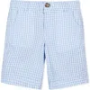 Hope & Henry Boys' Organic Seersucker Short, Kids In Classic Blue Gingham
