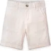 Hope & Henry Boys' Organic Seersucker Short, Kids In Light Pink Seersucker