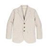 Hope & Henry Boys' Organic Seersucker Suit Jacket, Kids In Neutral