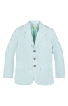 Hope & Henry Boys' Organic Seersucker Suit Jacket, Kids In Mint Seersucker