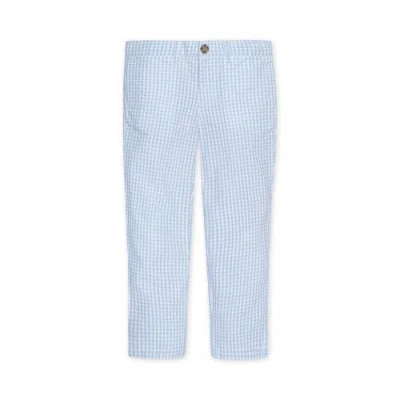 Hope & Henry Babies'  Boys' Organic Seersucker Suit Pant, Toddler In Classic Blue Gingham