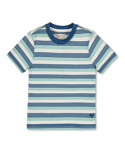 Hope & Henry Boys' Organic Short Sleeve Henley Tee - Little Kid, Big Kid In Purple