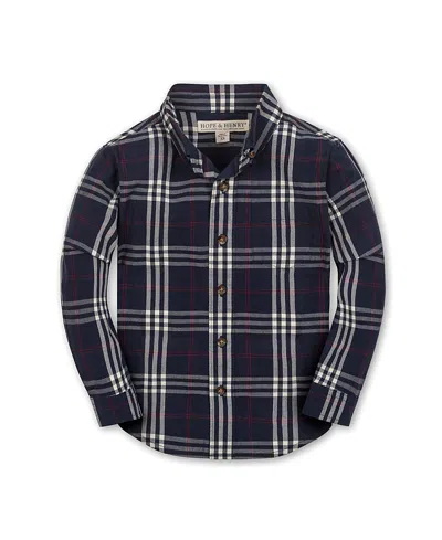 HOPE & HENRY BOYS' ORGANIC STRETCH POPLIN LONG SLEEVE BUTTON DOWN SHIRT - BIG KID