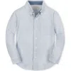 Hope & Henry Boys' Organic Stretch Poplin Shirt, Kids In Blue