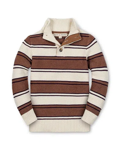 HOPE & HENRY BOYS' ORGANIC STRIPE SWEATER - LITTLE KID, BIG KID