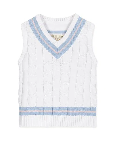 Hope & Henry Boys' Organic V-neck Cricket Sweater Vest - Baby In Multi