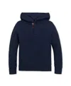 Hope & Henry Kids' Quilted Hooded Sweatshirt In Black
