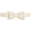 Hope & Henry Boys' Seersucker Bow Tie, Kids In Tonal Tan Seersucker