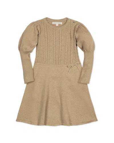 Hope & Henry Bubble Sleeve Sweaterdress In Brown