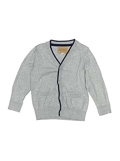 Pre-owned Hope & Henry Kids' Cardigan Sweater In Gray