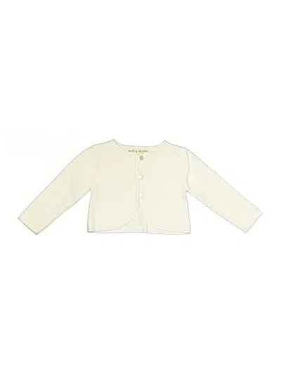 Pre-owned Hope & Henry Babies' Cardigan Sweater In Ivory