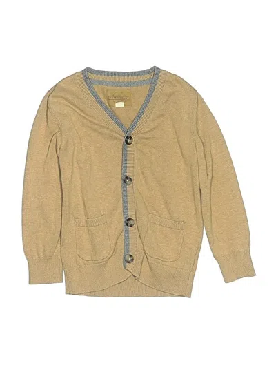 Pre-owned Hope & Henry Kids' Cardigan Sweater In Tan