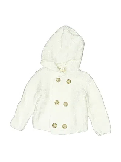 Pre-owned Hope & Henry Babies' Cardigan Sweater In White