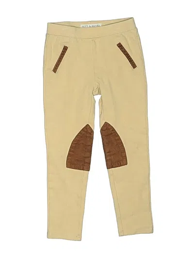 Pre-owned Hope & Henry Kids' Casual Pants In Tan
