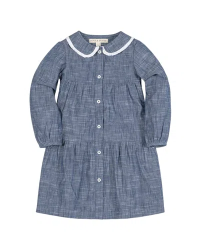 Hope & Henry Dress In Blue
