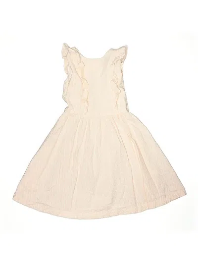 Pre-owned Hope & Henry Kids' Dress In White