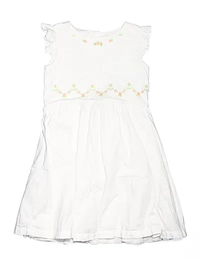 Pre-owned Hope & Henry Kids' Dress In White