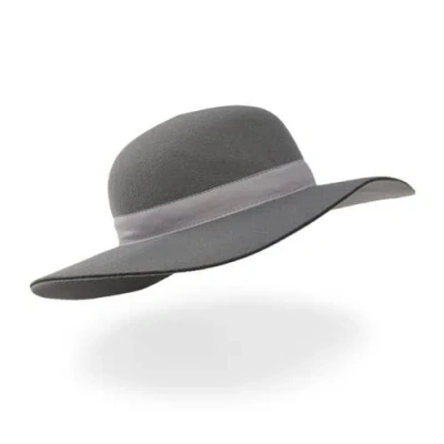 Hope & Henry Girls' Brimmed Felt Hat, Kids In Grey