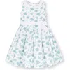 Hope & Henry Girls' Linen Tea Dress, Kids In Coastal Cottage Floral