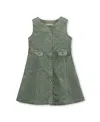 Hope & Henry Kids' Organic Corduroy Button Front Jumper In Green