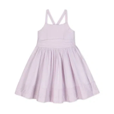 Hope & Henry Kids'  Girls' Organic Embroidered Special Sundress, Toddler In Light Lavender