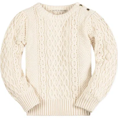 Hope and Henry Organic Sweater Henley w/Elbow Patches – Navy & Collegiate Green Stripe main image 0