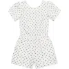 Hope & Henry Girls' Organic Knit Flutter Romper, Kids In Provence Ditsy Floral