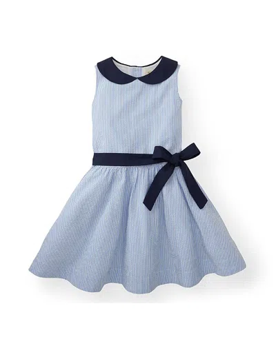 Hope & Henry Girls' Organic Peter Pan Collar Seersucker Dress - Baby