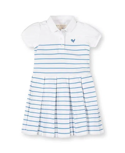 Hope & Henry Kids' Organic Puff Sleeve Pique Polo Dress In Multi
