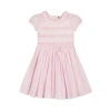 Hope & Henry Girls' Organic Flutter Sleeve Open Back Dress, Toddler In Pale Pink
