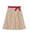 Hope & Henry Kids' Organic Pull-on Bow Sash Party Skirt In Multi