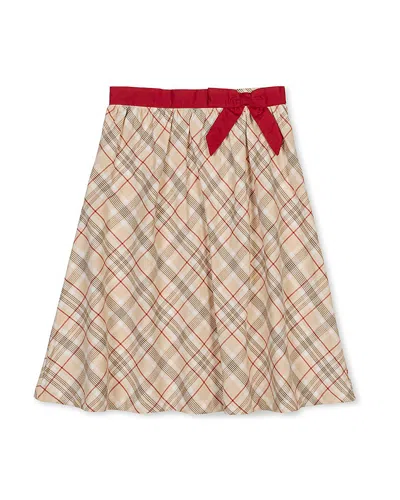HOPE & HENRY GIRLS' ORGANIC PULL-ON BOW SASH PARTY SKIRT - LITTLE KID, BIG KID