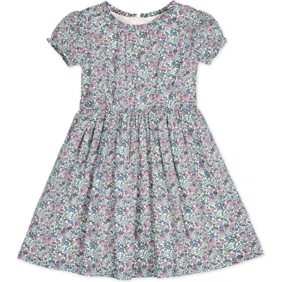 Hope & Henry Babies'  Girls' Organic Ruffle Edge Puff Sleeve Dress, Toddler In Heather Fields Floral