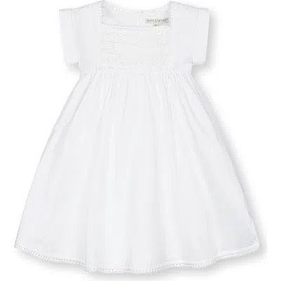 Hope & Henry Girls' Organic Seersucker Empire Waist Dress, Kids In White Seersucker