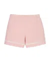 Hope & Henry Kids' Linen Pull-on Short In Pink
