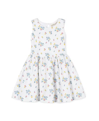 Hope & Henry Kids' Organic Sleeveless Knit Tank Dress In White