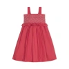 Hope & Henry Girls' Organic Smocked Sundress, Kids In Soft Red Solid