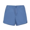 Hope & Henry Girls' Organic Stretch Chino Short, Kids In Blue