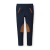 Hope & Henry Babies'  Girls' Ponte Riding Pant, Infant In Navy