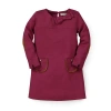 Hope & Henry Girls' Quilted Ponte Riding Dress, Kids In Berry