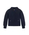 Hope & Henry Kids' Quilted Zip-up Bomber Jacket In Blue